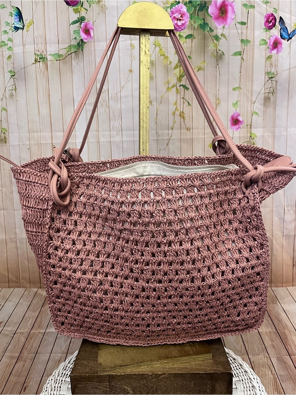 Dolce Vita Ravello Raffia Shoulder Bag - Picture 6 of 16